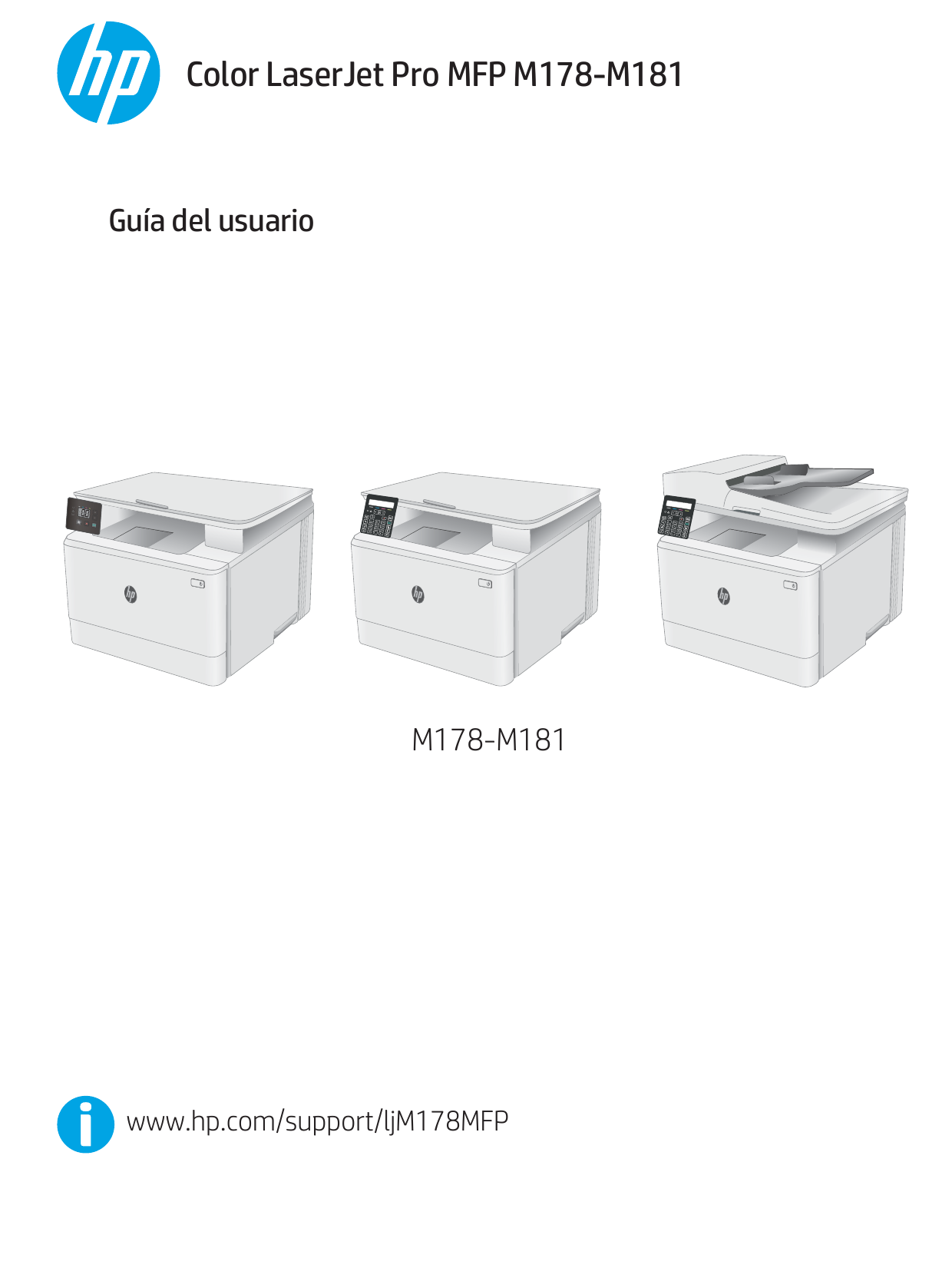 HP Color LaserJet Pro M180-M181 Multifunction Printer series El manual del  propietario | Manualzz