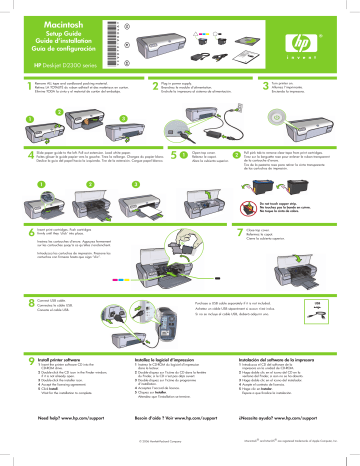 HP Deskjet D2300 Printer series Guide d'installation | Manualzz