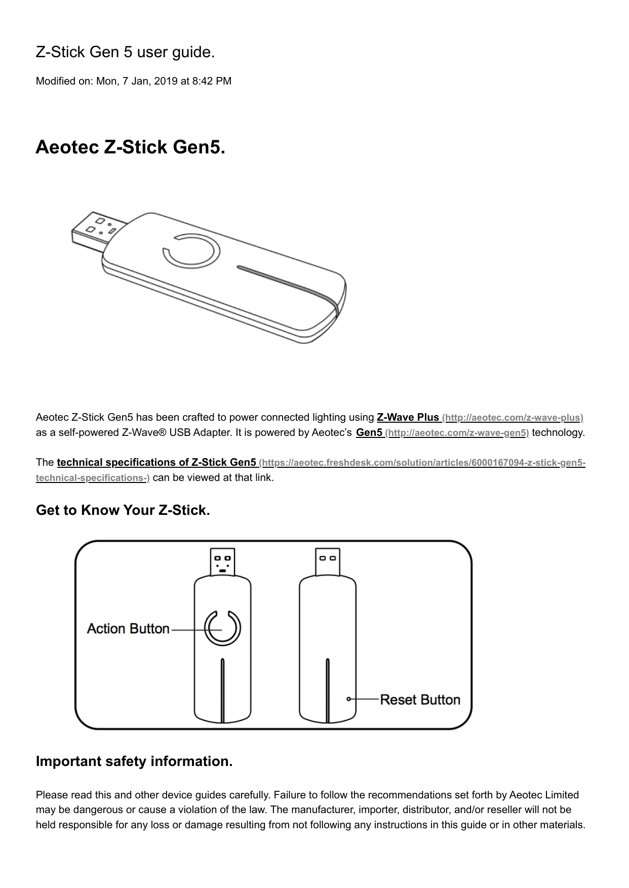 aeon labs z-stick driver
