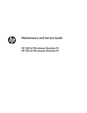 Hp 285 G2 Microtower Pc Guide Manualzz