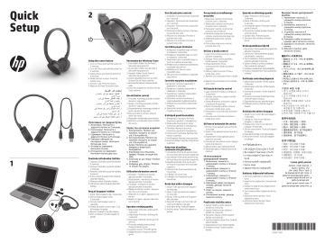 HP H7000 Bluetooth Wireless Headset 설치 설명서 | Manualzz