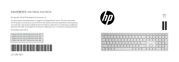 HP Pavilion Wireless Keyboard | Manualzz