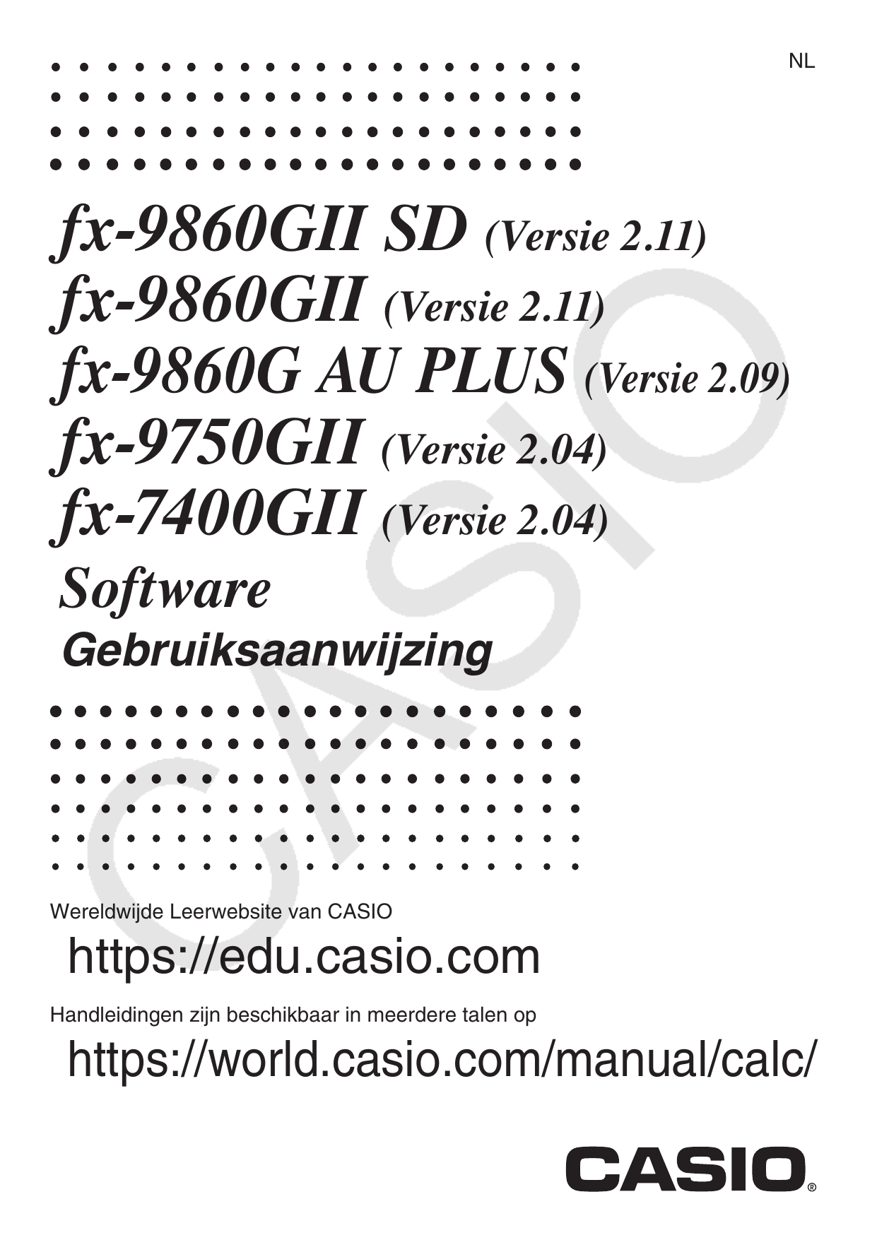 Casio fx-9860GII, fx-9860GII SD Calculator Instructions | Manualzz