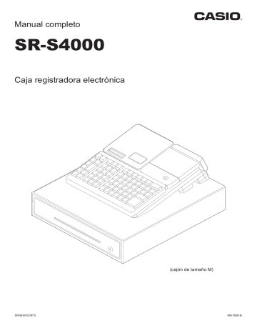 Casio Sr S4000 Cash Register Manual De Usuario Manualzz