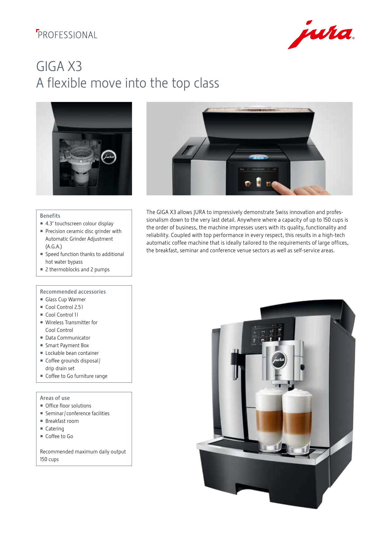 Jura GIGA X3 Product information | Manualzz