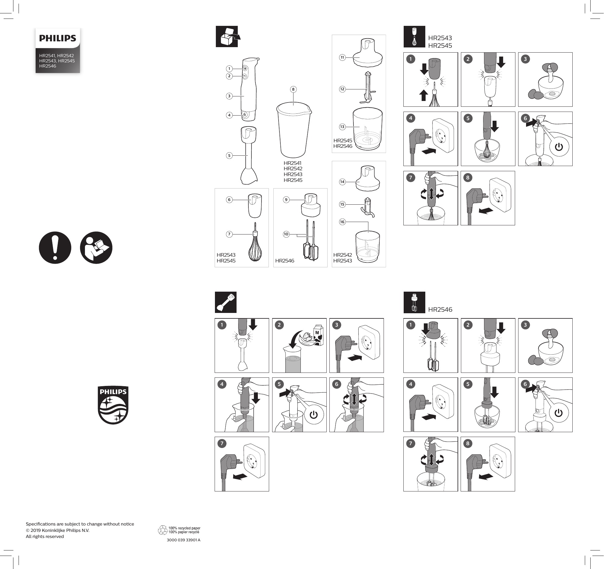 Batidora de Mano Philips HR2543/00