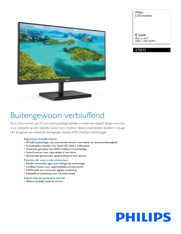 Обзор монитора philips 275e1s 01