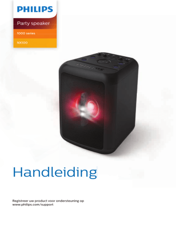 Philips TANX100/10 Bluetooth-partyluidspreker Handleiding | Manualzz