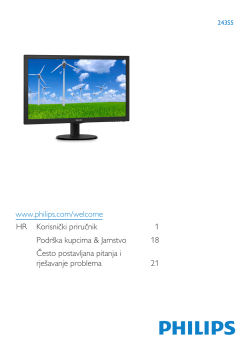 Philips 243S5LJMB/00 - Uputstvo za upotrebu, Vodič za brzi početak |  manualzz.com
