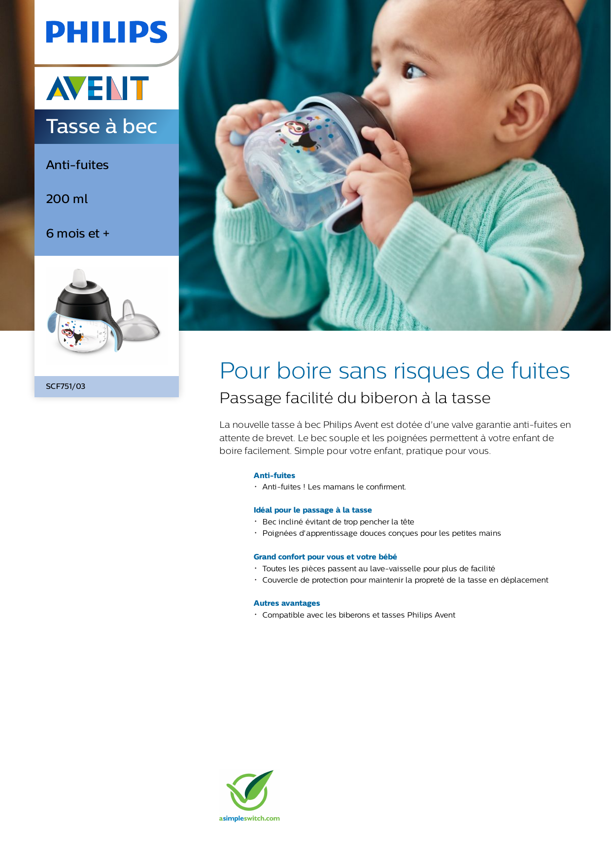 Avent Scf751 03 Avent Tasse A Bec Manuel Utilisateur Manualzz