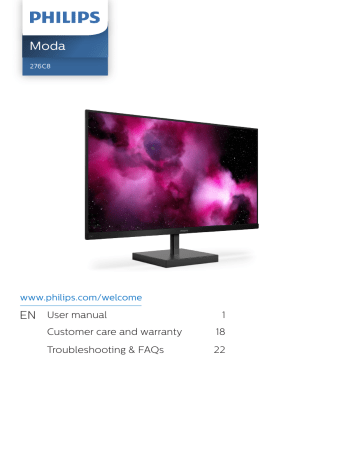 Philips 276C8/00 Moda LCD monitor with USB-C User manual | Manualzz