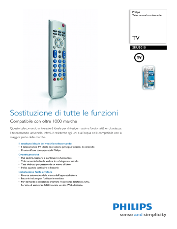 SimplyAll Telecomando Universale Compatibile Con Philips DVP3120 - Sostituzione Originale
