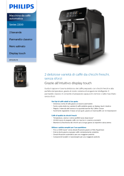 Philips Serie 2200 Ep2220/10 Manuale