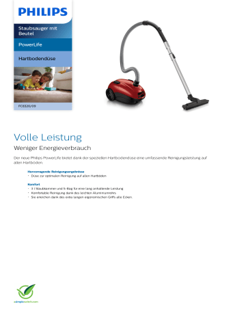 Sacchetti Aspirapolvere Per Philips Power Life - 10 Pezzi, Per