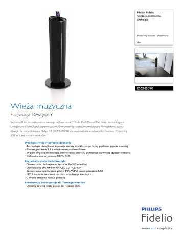 Fidelio DCM5090/10 User manual | Manualzz