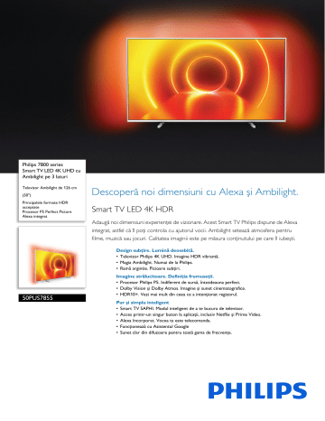Compliance to hide avoid Philips 50PUS7855/12 7800 series Smart TV LED 4K UHD Manual de utilizare | Manualzz Compliance to hide avoid Philips 50PUS7855/12 7800 series Smart TV LED 4K UHD Manual de utilizare | Manualzz