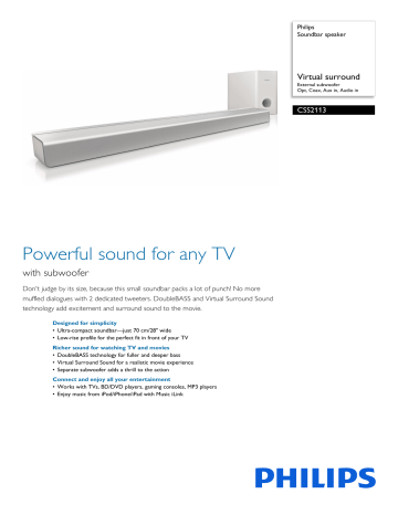 philips soundbar css2115