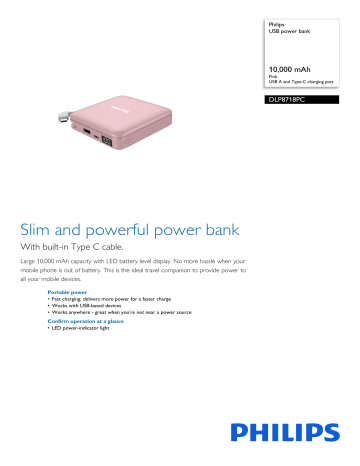 USB power bank DLP8718PC/00