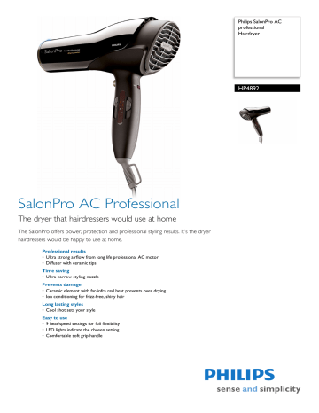 SalonDry Pro Secador HP4897/00