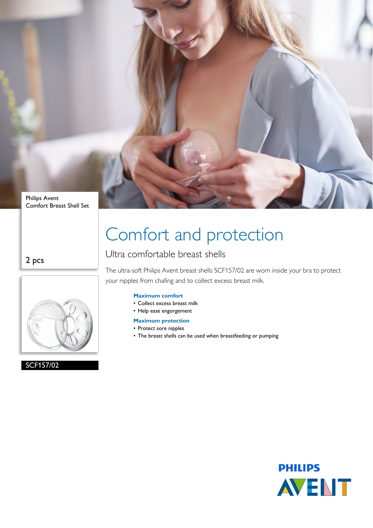 Philips Avent Comfort Breast Shell Set