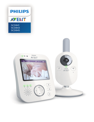 Avent SCD843/05 Avent Baby monitor Digital Video Baby Monitor Benutzerhandbuch | Manualzz