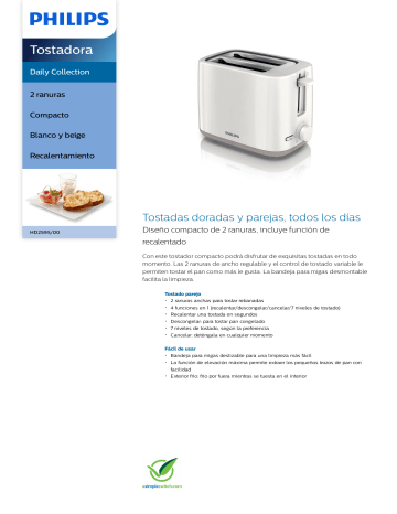 Daily Collection Tostadora HD2569/70