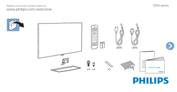 Philips 55PFG5100/78 5100 series TV LED Slim Full HD Smart Quick Start Guide | Manualzz
