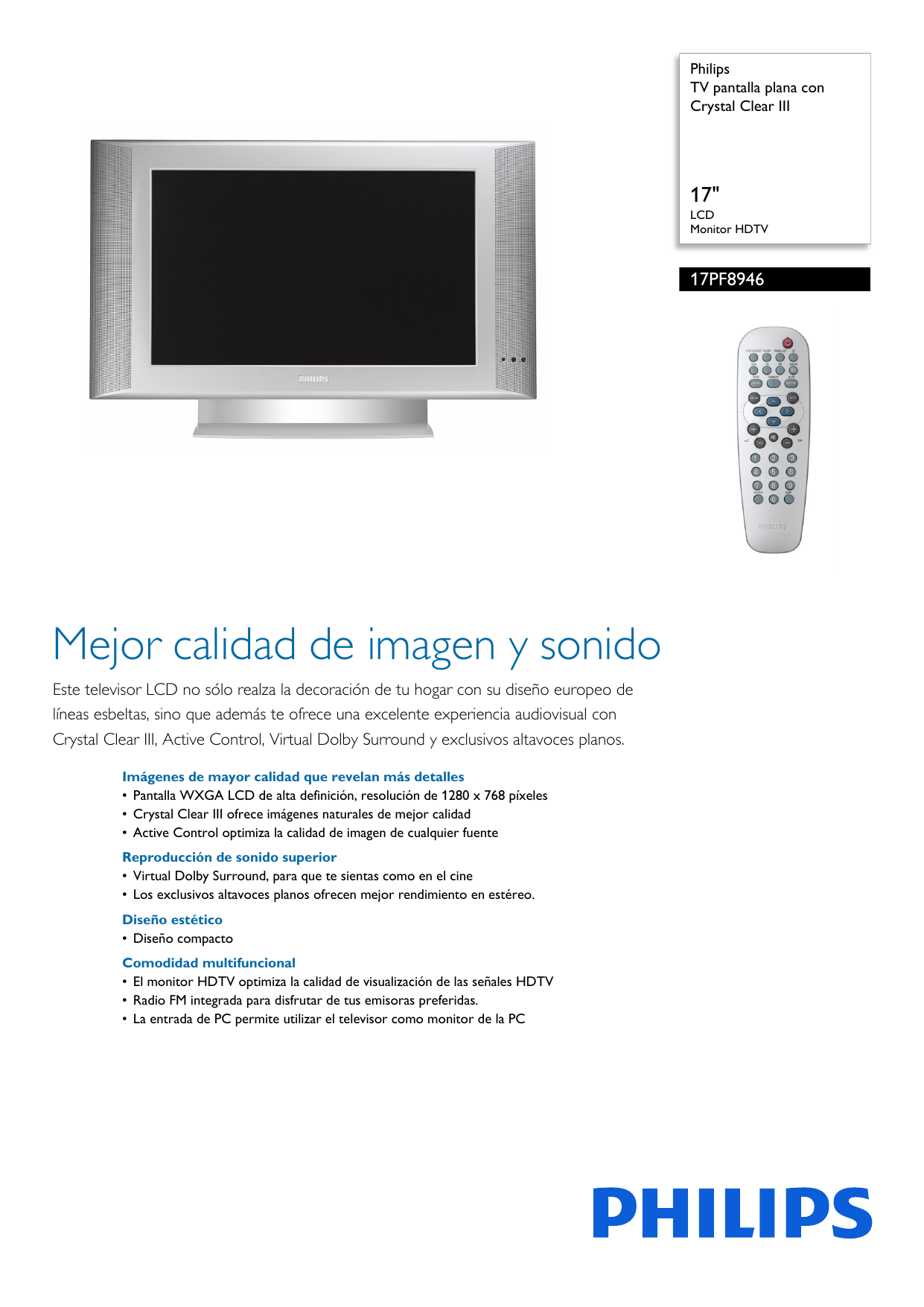 Televisores Flat TV 20PFL5122/78