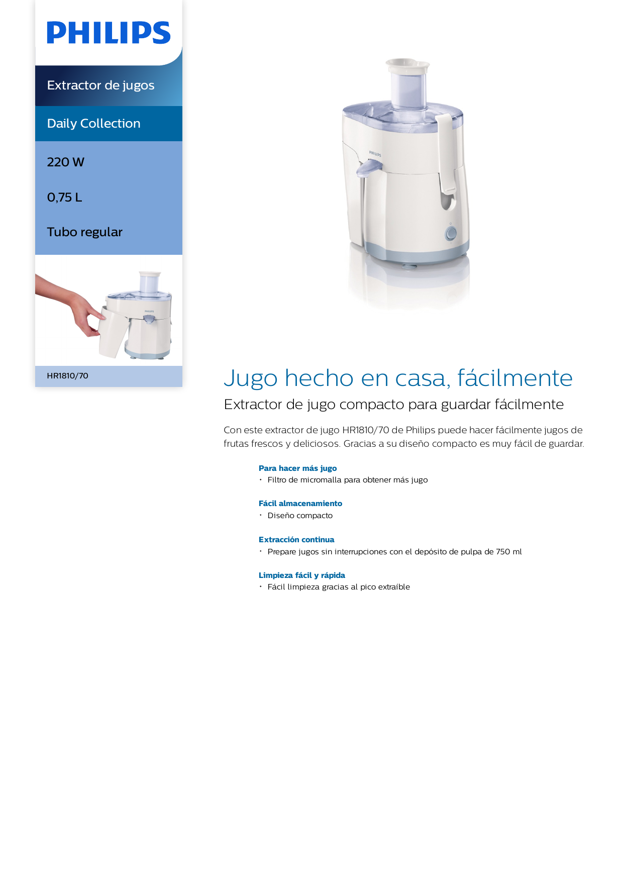 OCHOA | Extractor De Jugo Negro / Satin 01-38-3985