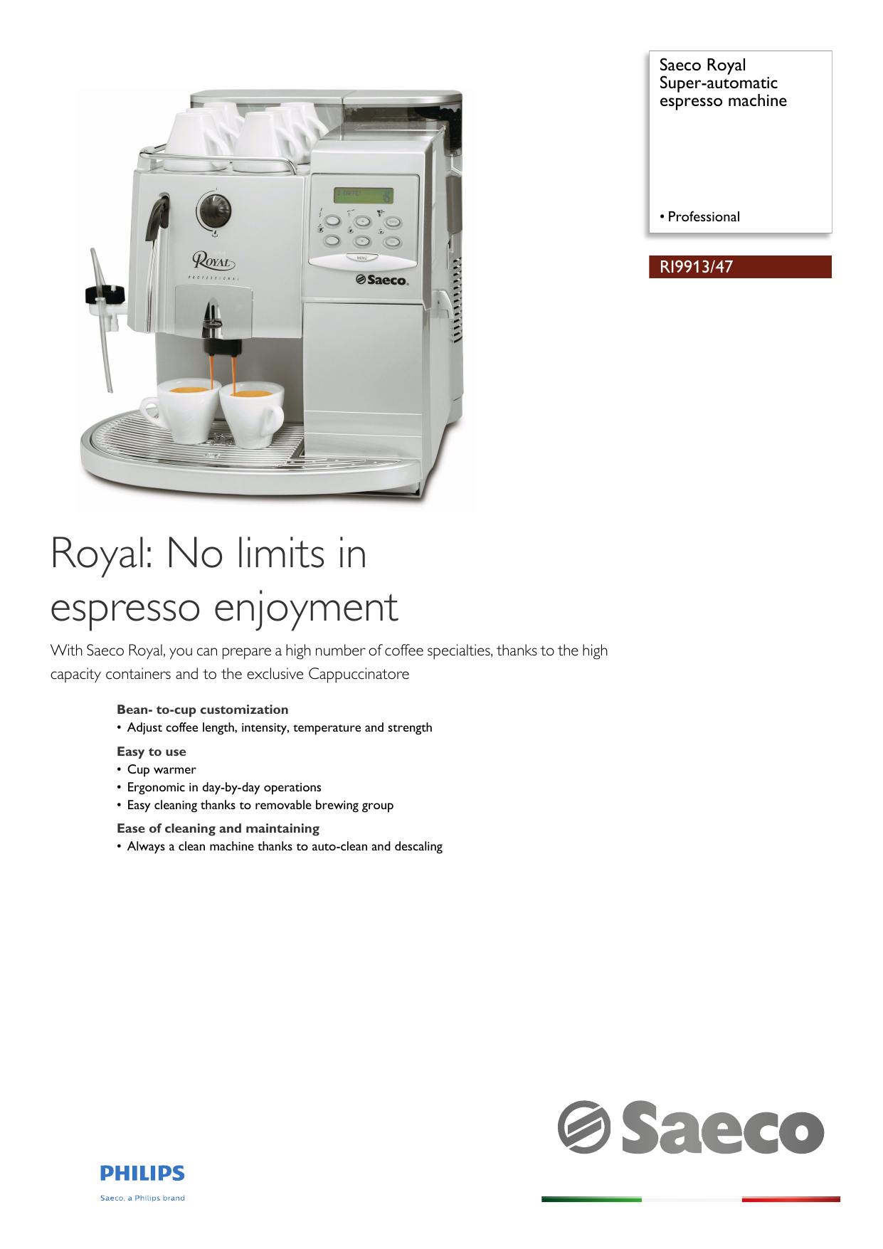 Saeco RI9913/47 Saeco Royal Super 