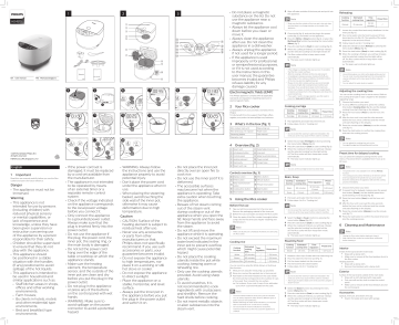 Philips Hd4515 63 Daily Collection Fuzzy Logic Rice Cooker User Manual Manualzz