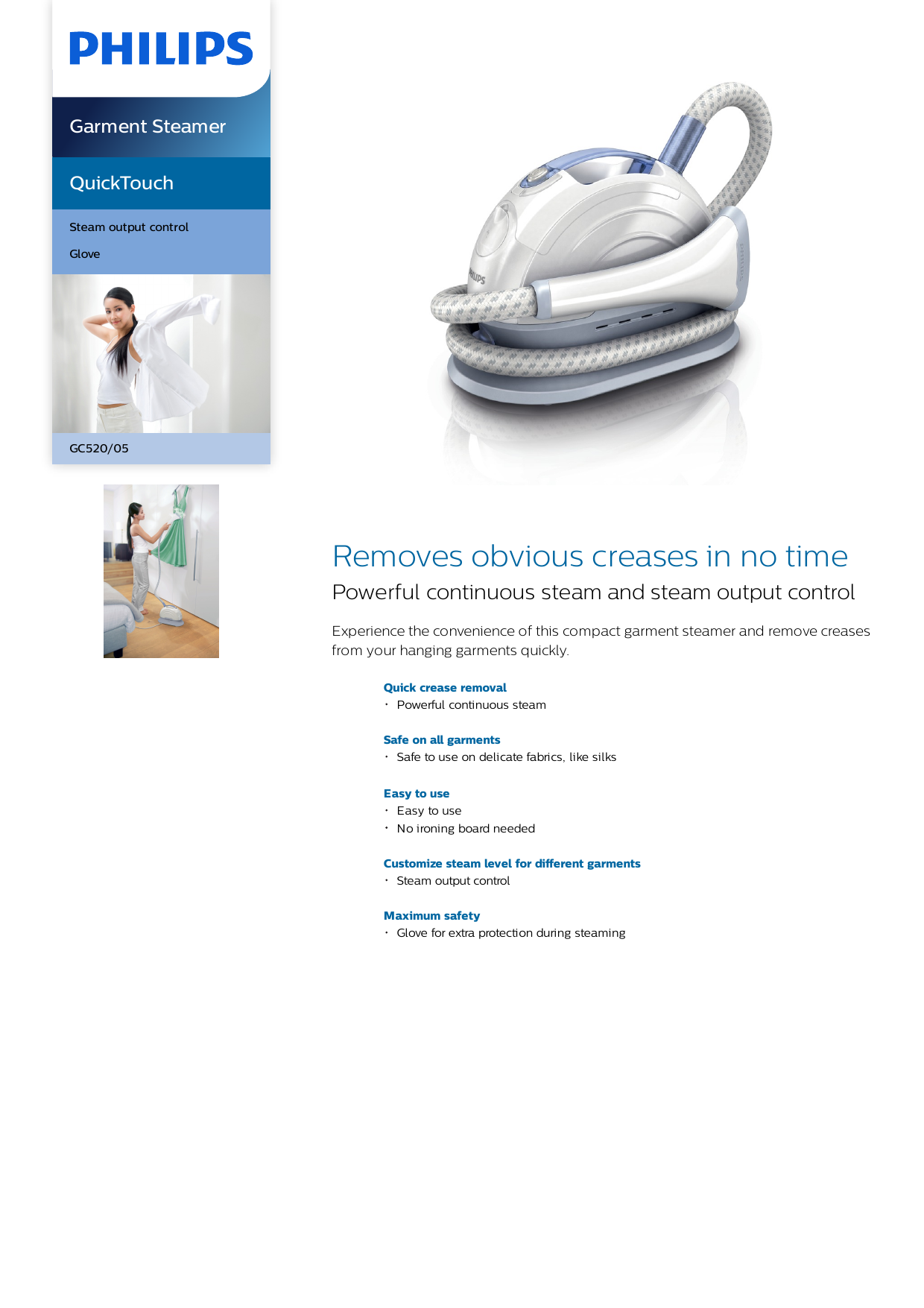 philips garment steamer gc520