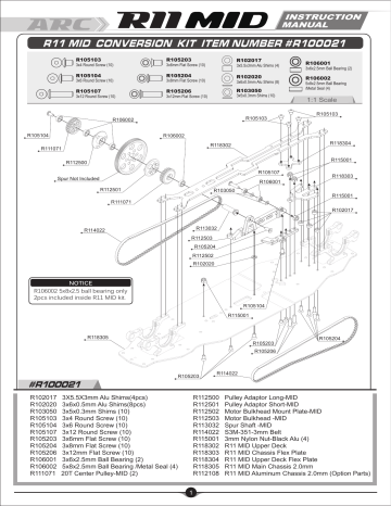 Arc R11 Mid Instruction Manual Manualzz