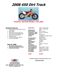 ATK Motorcycles Dirt Track 450 Dirt Track Specifications