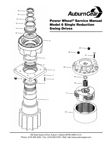 Auburn Gear Power Wheel Model 6 Service Manual | Manualzz