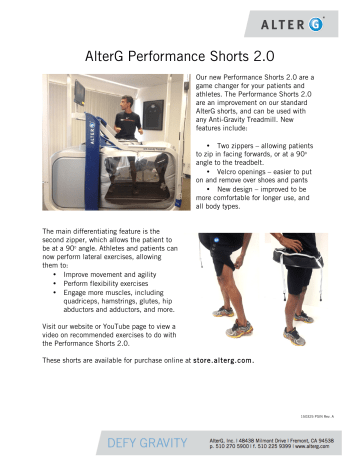 alter g shorts