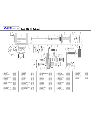 Avet Reels Fishing Reel MXL 4.5 Parts List Manualzz