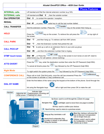 Alcatel OmniPCX Office 4039 User Manual | Manualzz