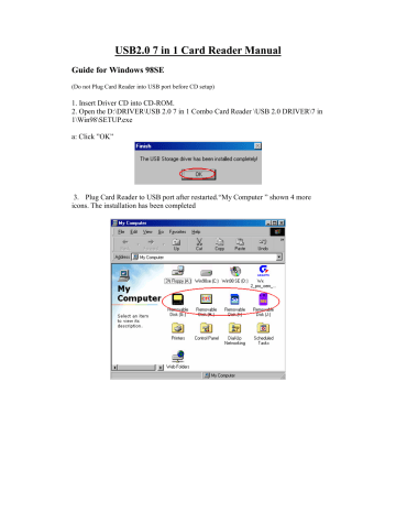 vivitar card reader writer driver win 7