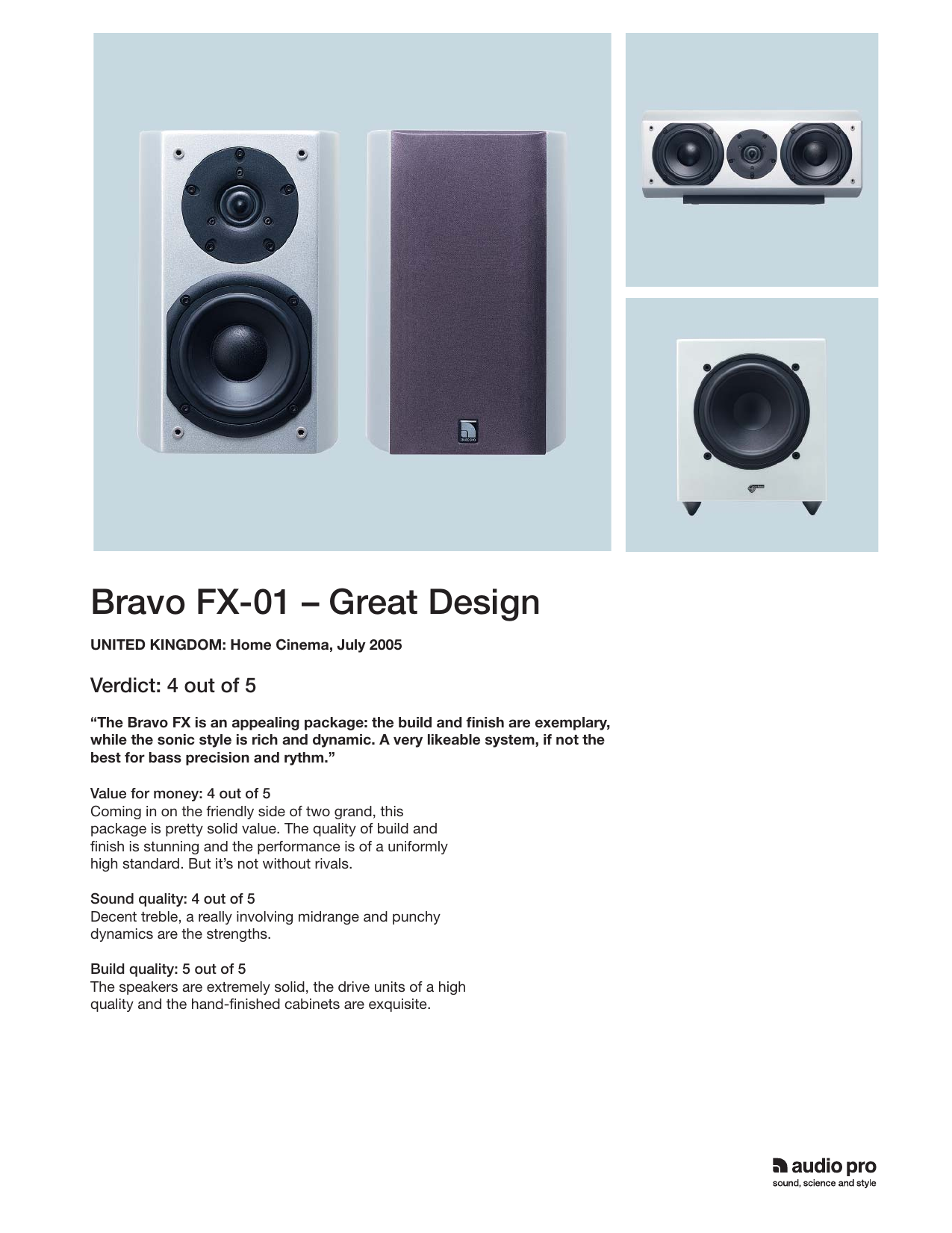 品質が完璧 Audio Pro Bravo Fx 01 スピーカー Alrc Asia