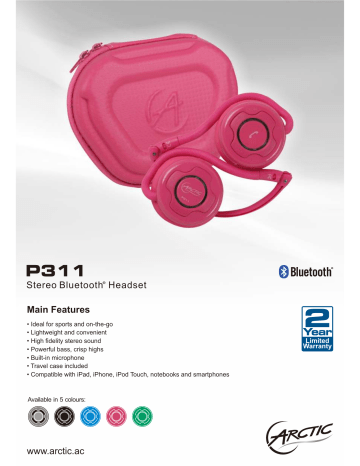 Arctic P311 Specification Manualzz