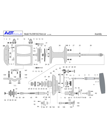 AVET REELS FISHING REEL PRO EXW 80/2 PARTS LIST Pdf Download