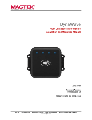 Magtek DynaWave User Manual | Manualzz