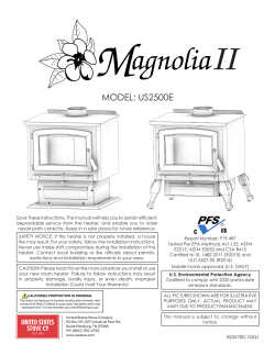 US Stove Company US2500E-BL - Manuel du propriétaire | manualzz.com