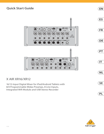 Behringer xr16 подключение к компьютеру