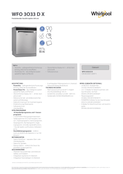 Whirlpool WFO 3O33 D X - Product information, Safety guide, User manual |  manualzz.com