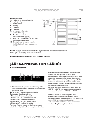 Whirlpool WM1865 W Refrigerator Programmiagramm | Manualzz