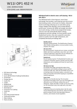 Whirlpool W11I OP1 4S2 H - Product information, User guide, User manual |  manualzz.com