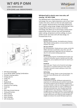 Whirlpool W7 4PS P OM4 - Important information, Owner's manual, Product  information, User guide, User manual | manualzz.com