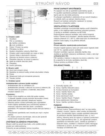 Whirlpool WBV7833 NFC IX Fridge/freezer combination Programový graf | Manualzz